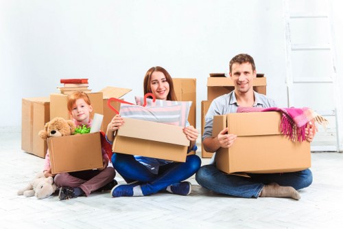 Office relocation setup and transport preparation for an Islington business