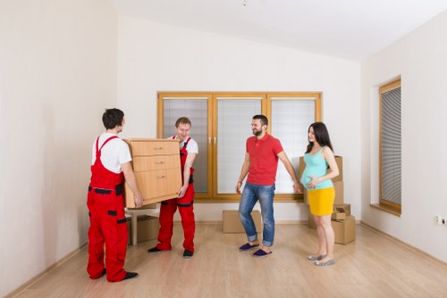 Commercial moving team handling office relocation in Islington