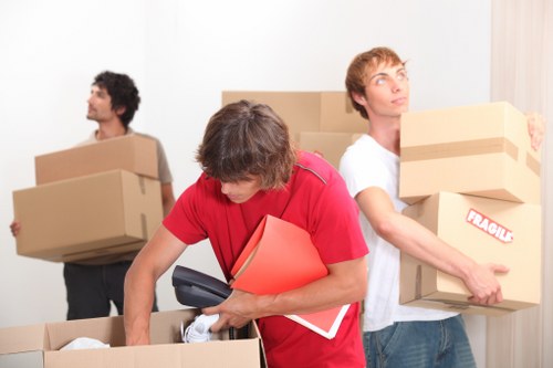 Transporting boxes and household items with a van service in Islington