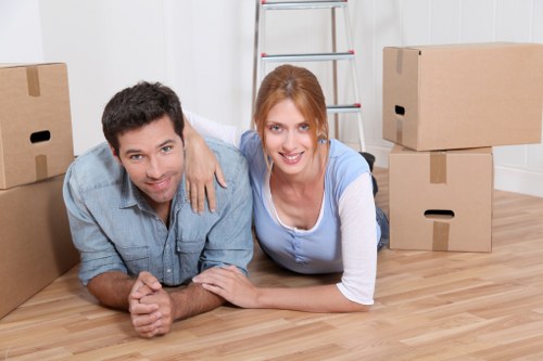 Sturdy cardboard boxes and tape for local residential and business packing