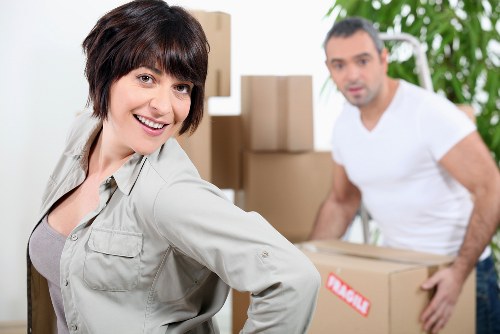 Preparing furniture and boxes for storage in Islington