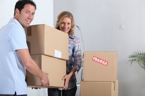 Packed moving van ready for a removal service in Islington