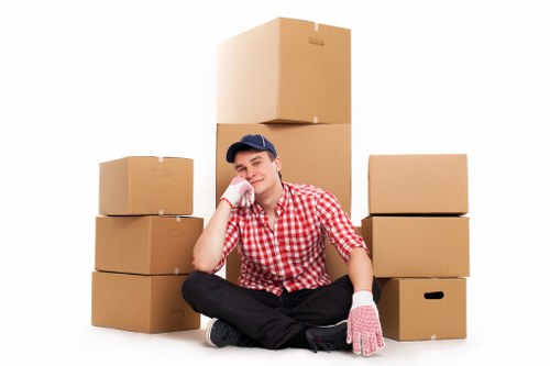 Commercial moving truck service for offices and shops in Islington