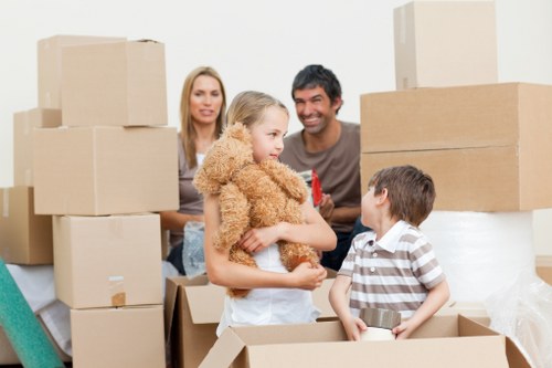 Careful boxing and labelling during a packing appointment